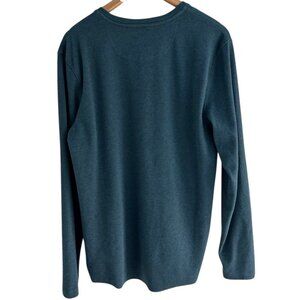 Outpost Makers Men's Sz L Teal Blue Long Sleeve Henley Shirt